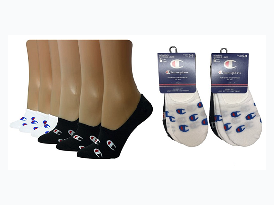 Women's Champion Invisible Liner Socks - 6 Pack