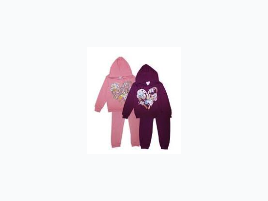 GIRLS PINK "Love" Screen Hooded Pull Over Jogset - 2 Color Options