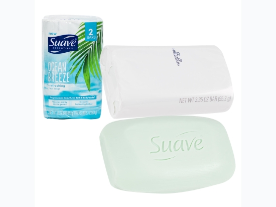Suave Essentials Ocean Breeze Refreshing Bar Soap - 2pk