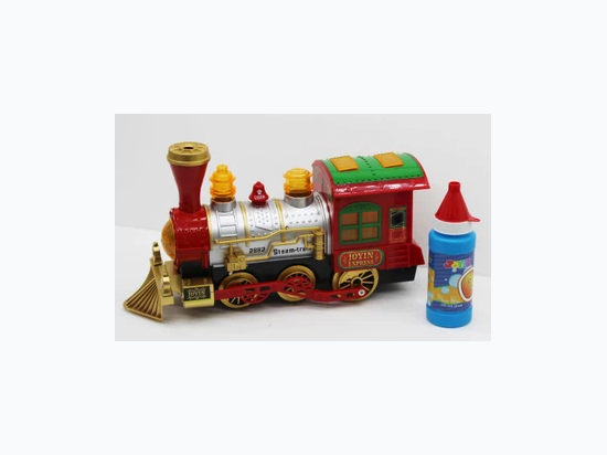 11" Bubble Blowing Train Engine Car with Bubbles