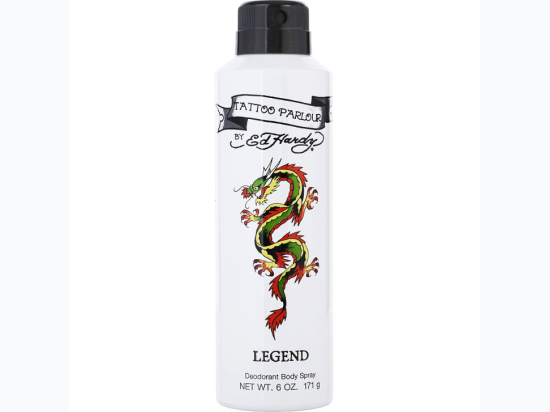 Men's Ed Hardy Tattoo Parlour LEGEND Deodorant Spray for Men - 6 oz