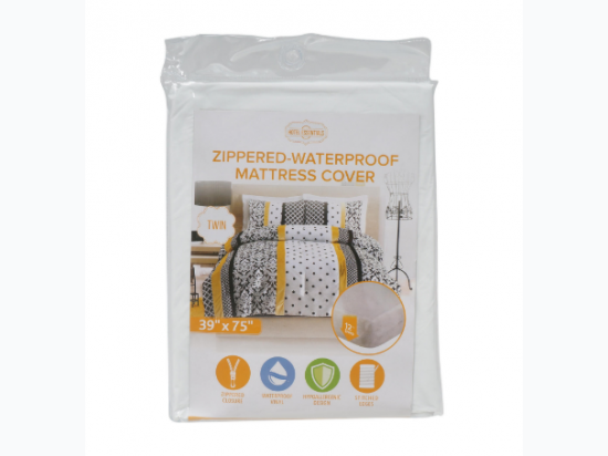 zippered twin size waterproof mattress cover