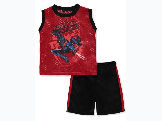 Infant Boy Spider-Man Miles Morales Tank & Shorts Set