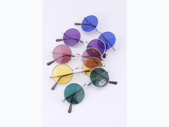 Women/Junior Color Tint Small Round Sunglasses - 5 Color Options