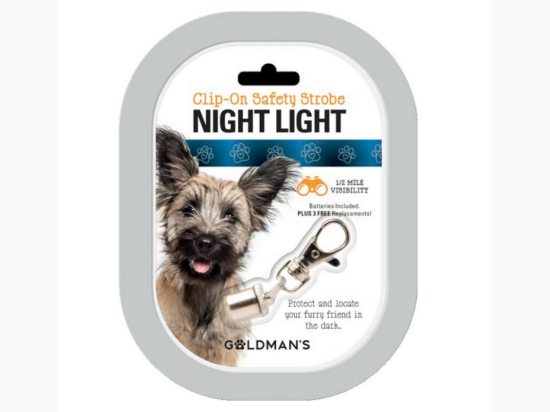 Goldman's Clip On Safety Strobe Night Light for Pets