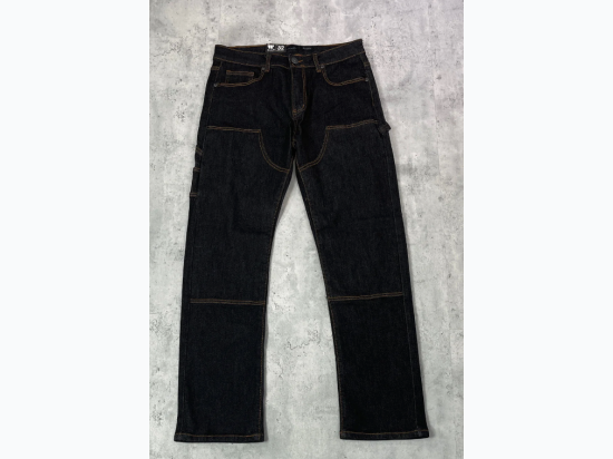 Men's Carpenter Style Skinny Jeans in Black