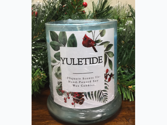 Holiday Hand Poured Soy Jar Candle - Yuletide