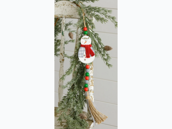 Hanging Snowman With Beads