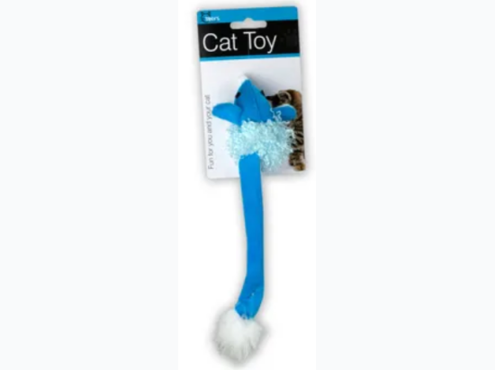 Cat Toy Mouse with Bell and Feathers