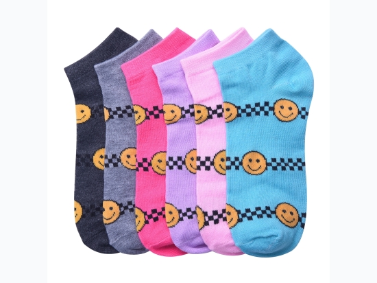 Girl's Mamia Emjoi 3pk Socks - Assorted Colors - 3 Size Options