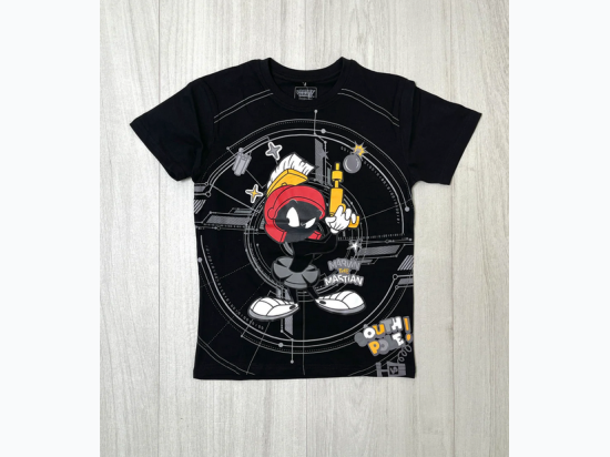 Boy's Looney Tunes T-Shirt - Marvin the Martian - Black