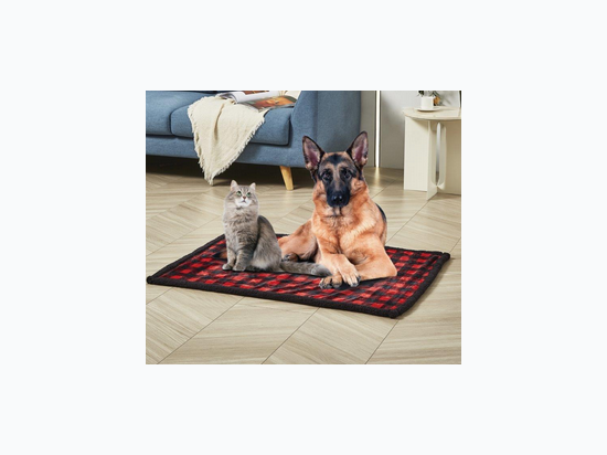 40" x 28" Pet Blanket - Red And Black Plaid