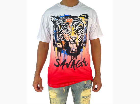 Men's Tiger Ombre SS Tee - 2 Color Options