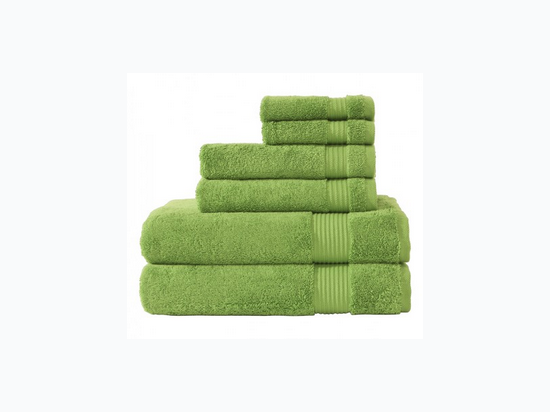 Amadeus Turkish 6 Piece Towel Set - Green