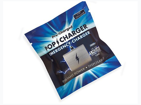 Pre-Charged Disposable Emergency Charger - iPhone