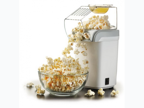 8-cup Hot Air Popcorn Maker in White