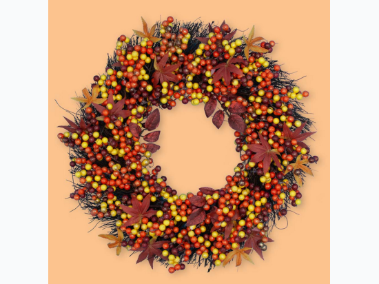 20″ Fall Berry Wreath