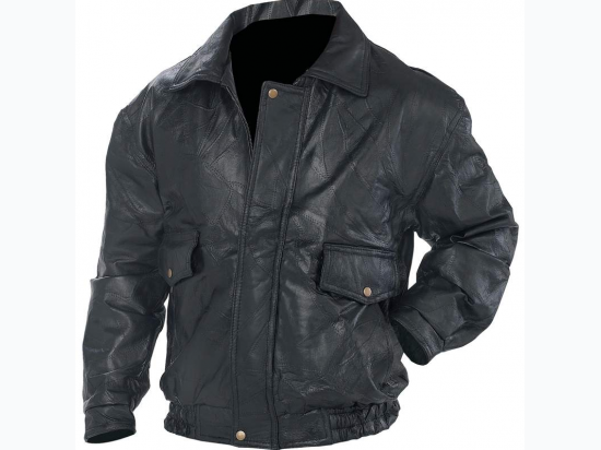 Napoline™ Roman Rock™ Design Genuine Leather Jacket - 4XL