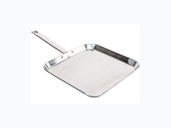 Chef's Secret® by Maxam® 11" T304 High-Quality Stainless Steel Square Griddle