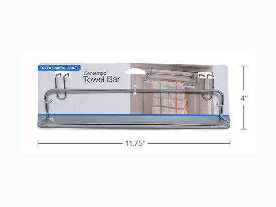 Over The Cabinet Door Towel Bar – Chrome