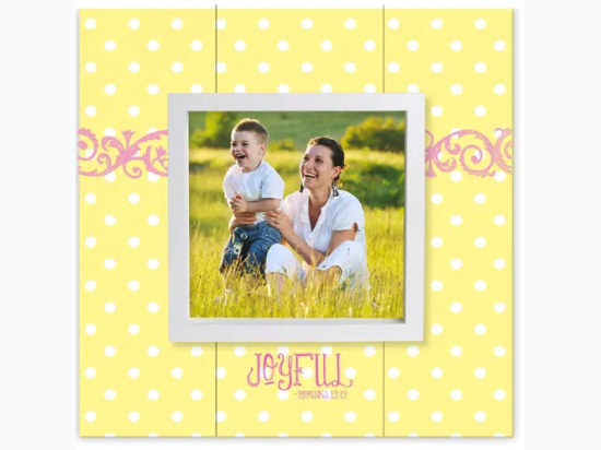 Sunshine Daisies: Joyful 4x4 Picture Frame