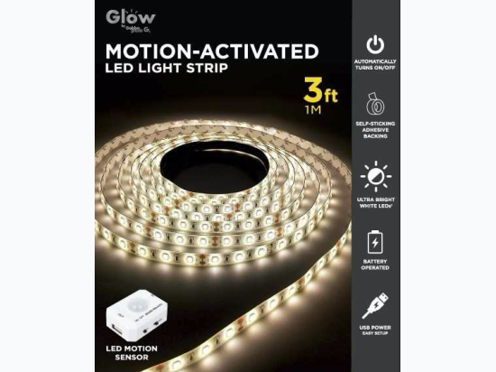 Gabba Goods 3ft Motion Activating LED Light Strip - Warm White