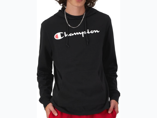 Men's Champion Hoodies with White Script Logo Close Out Special - 2 Color Options