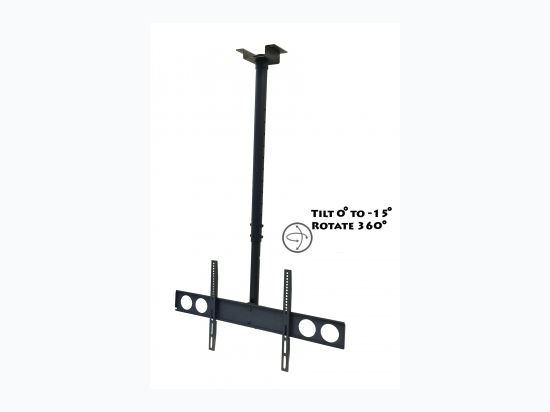 MegaMounts Heavy Duty Tilting Ceiling Television Mount for 37" - 70" LCD, LED and Plasma Televisions