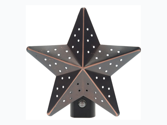 Westek Tin Star Aged Bronze LED Night Light