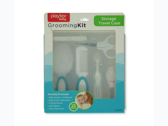 Playtex Baby 10-Piece Grooming Kit With Travel Case - 2 Color Options