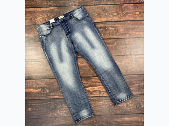 Big & Tall Men's Acid Wash Slim Fit Jean in Dark Wash - 32 Inseam