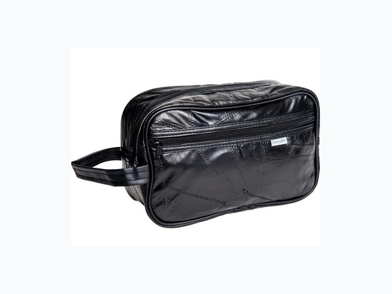 Embassy™ Italian Stone™ Design Genuine Leather Personal Travel Bag