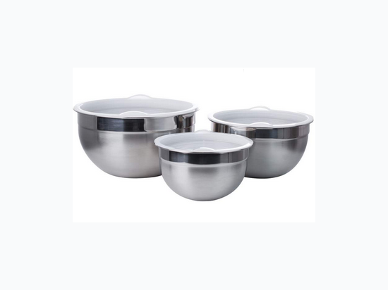 6pc stainless steel mixing bowl set