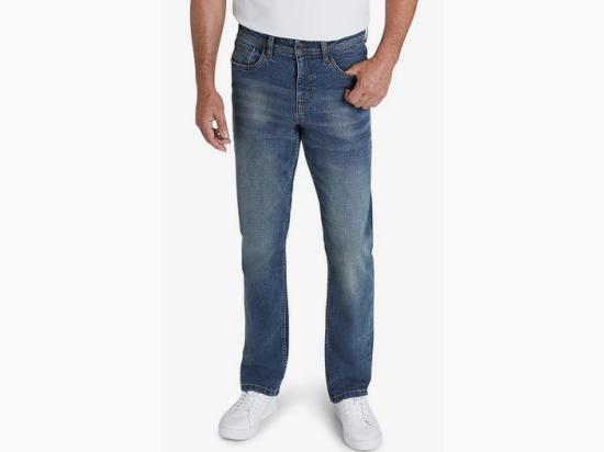 Men's IZOD Saltwater Slim Fit Comfort Stretch Jeans in Soft Blue