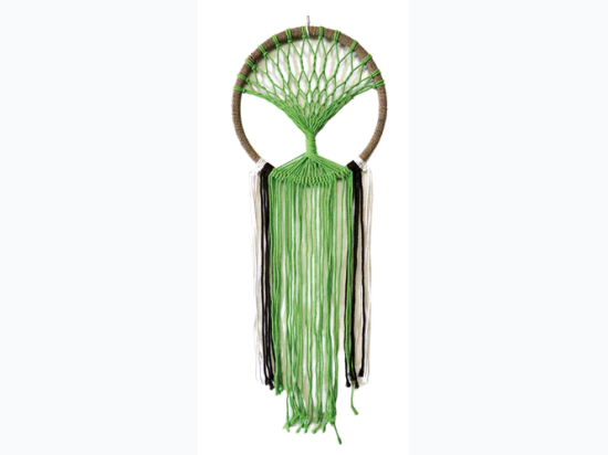 Tree of Life Dreamcatcher in Green & Brown - 32" L