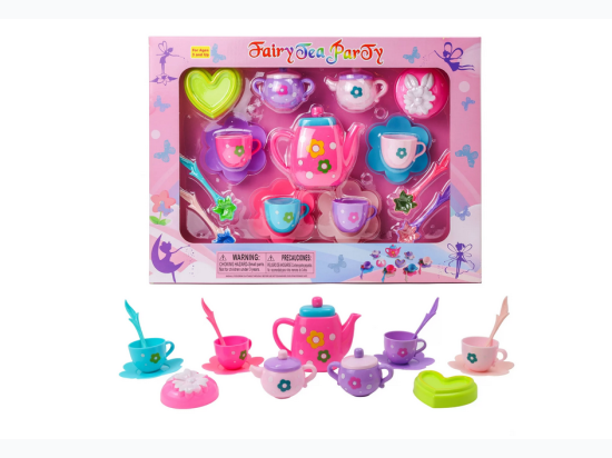19pc Floral Fairy Tale Adventure Tea Set - Colors May Vary