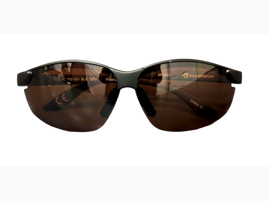 Men's Solar Comfort Advanced Protection Polarized Sunglasses in Black