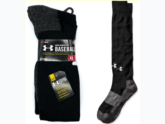 Men's Famous Maker Over the Calf Baseball Socks - 2 Pack Size XL