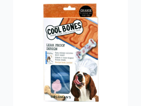 Goldman's Cool Bones Grande Frozen Treat Tray for Medium and Large Dogs