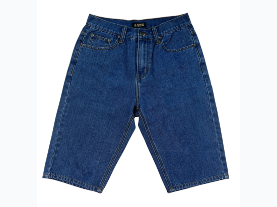 Men's Relaxed Straight Fit Denim Shorts - Medium Wash