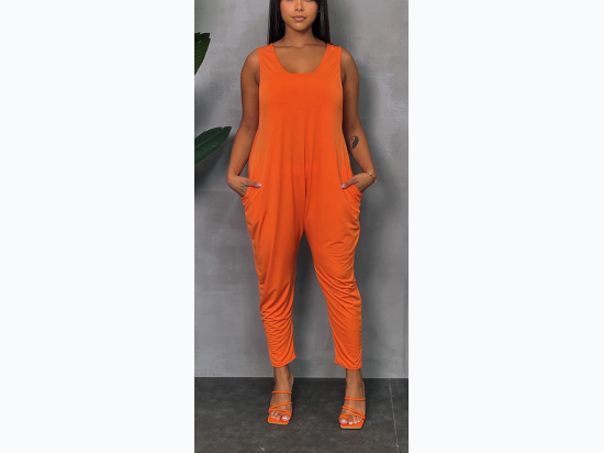 Junior's Sleeveless Jumpsuit & Tube Top - 3 Color Options