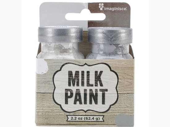 Milk Paint 2-Pack in White & Grey - 2.2 oz
