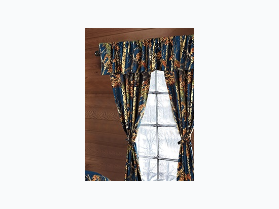 Virah Bella® Officially Licensed 5 Piece Curtain Set - The Woods - Navy