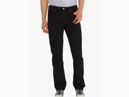 Men's Levi Slim Fit Bootcut Jeans 501 - Black - Slightly Irregular - Size Waist 32, Inseam 30