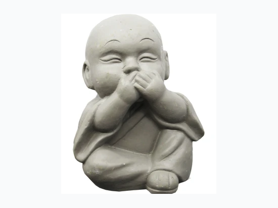 3.5" Decorative Happy Buddha Speak No Evil Statue