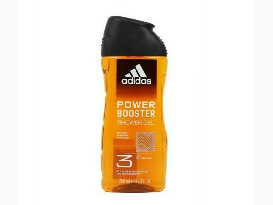 Adidas Power Boost - 3 Body, Hair & Face Shower Gel for Men - 8.4 oz
