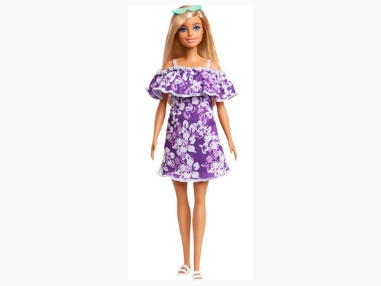Barbie The Ocean Doll - Purple Floral Dress