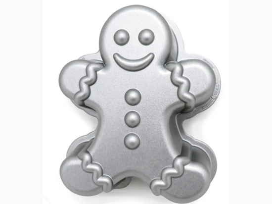 Nordic Ware Cast Aluminum Gingerbread Man Baking Pan