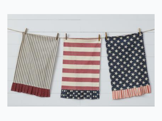 Tea Towels 3 Piece Set - American Flag
