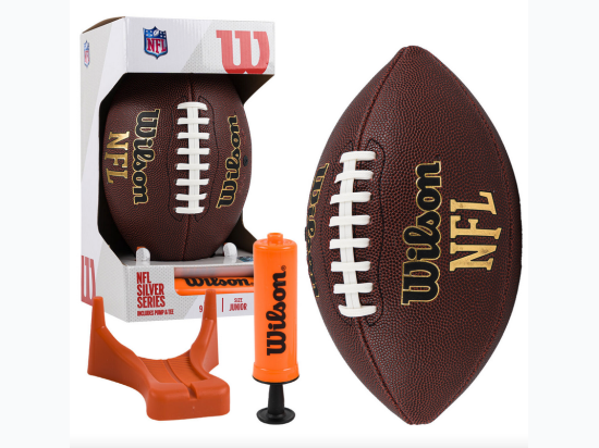 Wilson NFL Tailgate Junior Football, Tee and Pump Set